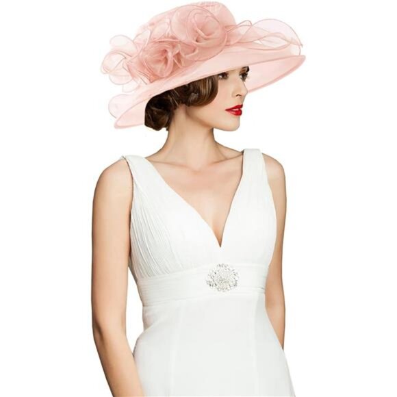 Women\'s Kentucky Hat Wide Brim Apricot main image 5